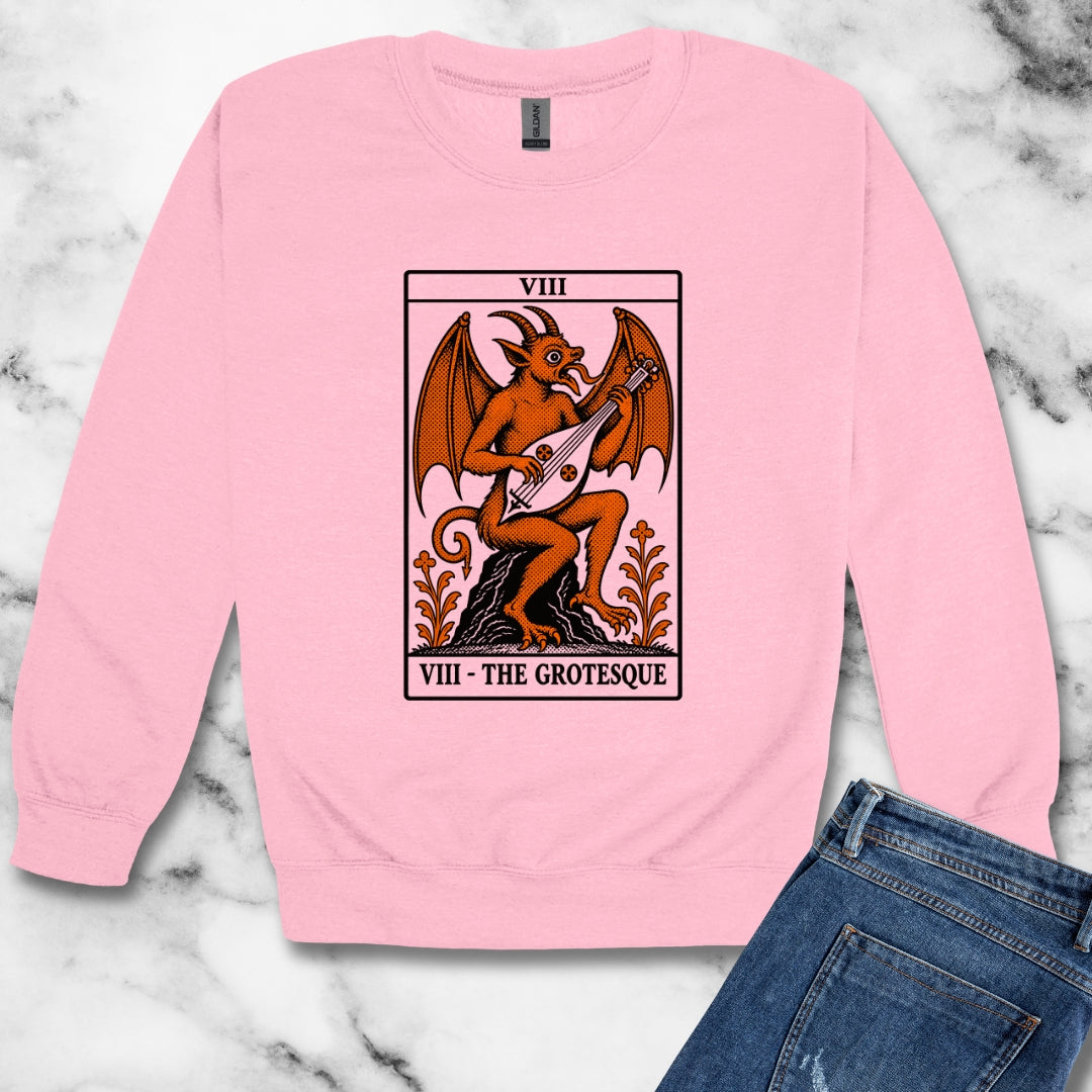 Luttrell Grotesque Tarot Unisex Heavy Crewneck Sweatshirt