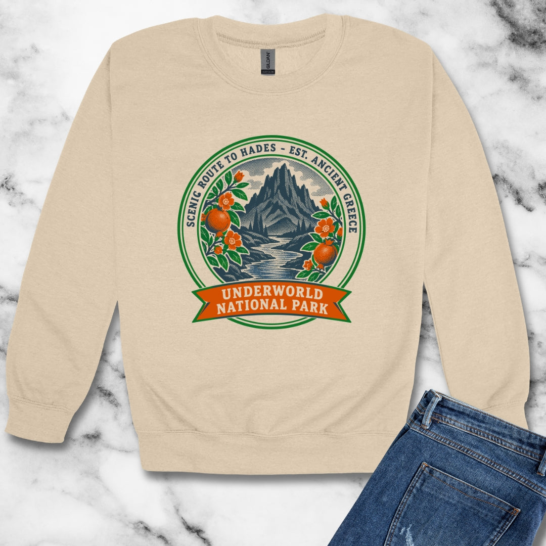 Underworld National Park Unisex Heavy Crewneck Sweatshirt