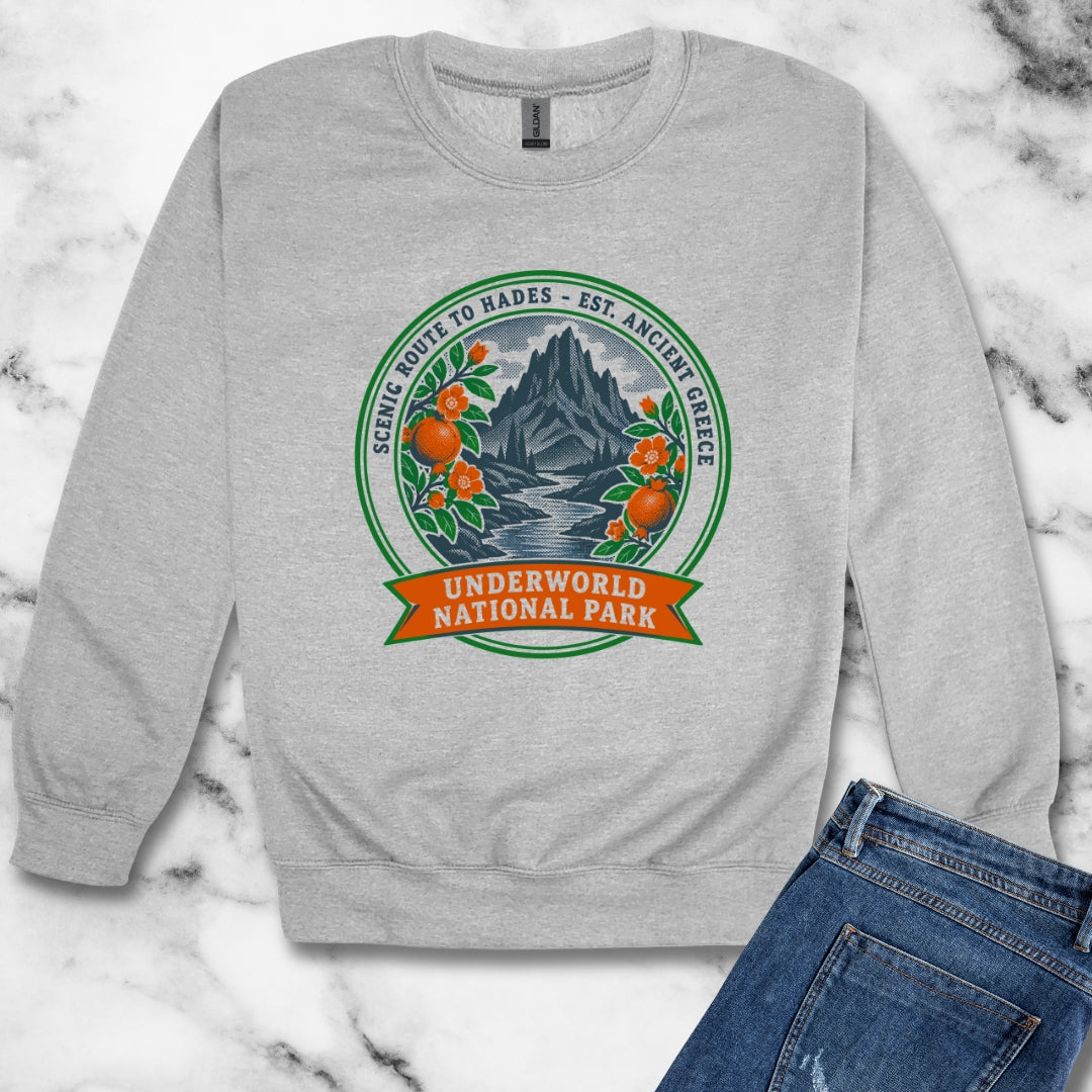 Underworld National Park Unisex Heavy Crewneck Sweatshirt