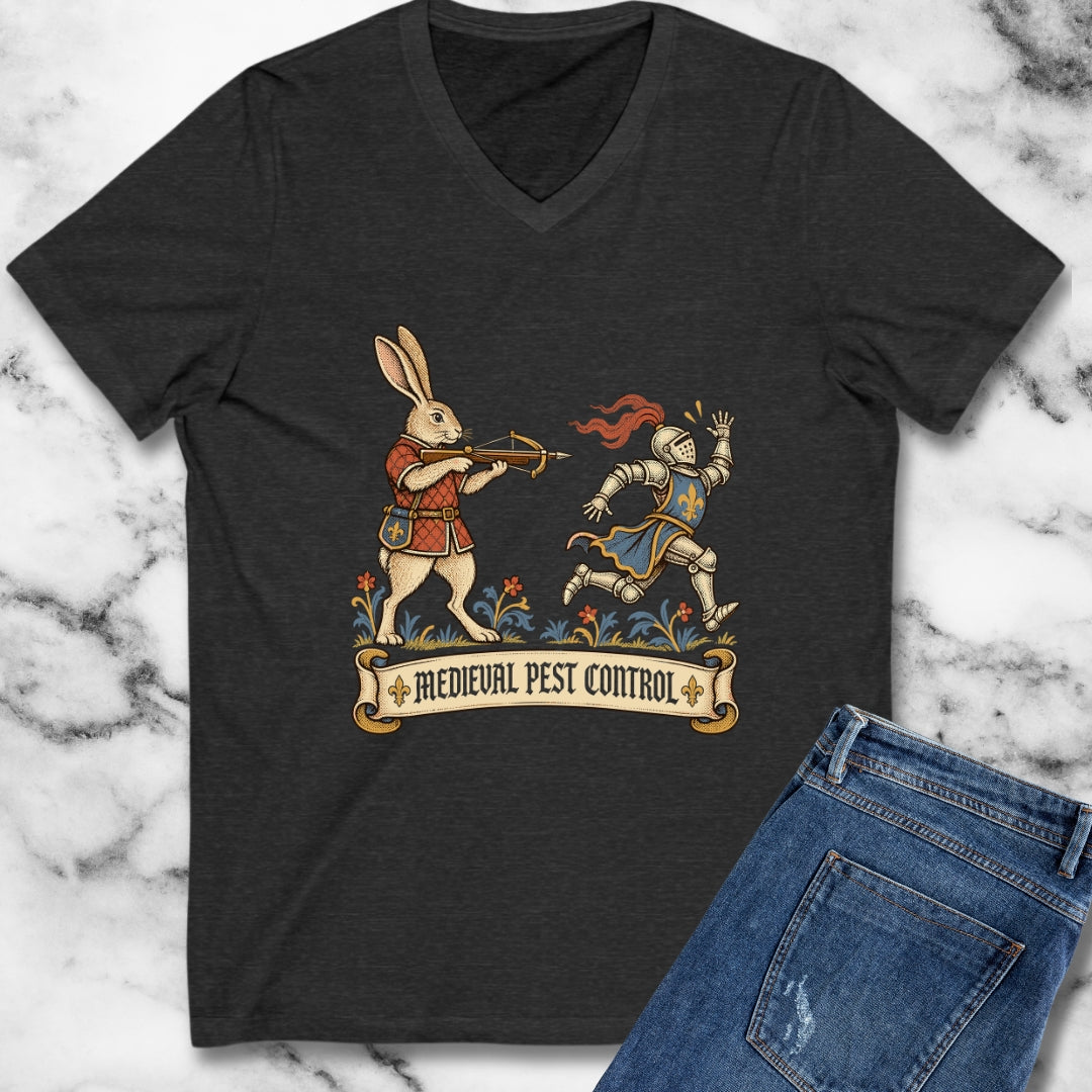 Medieval Pest Control V-Neck