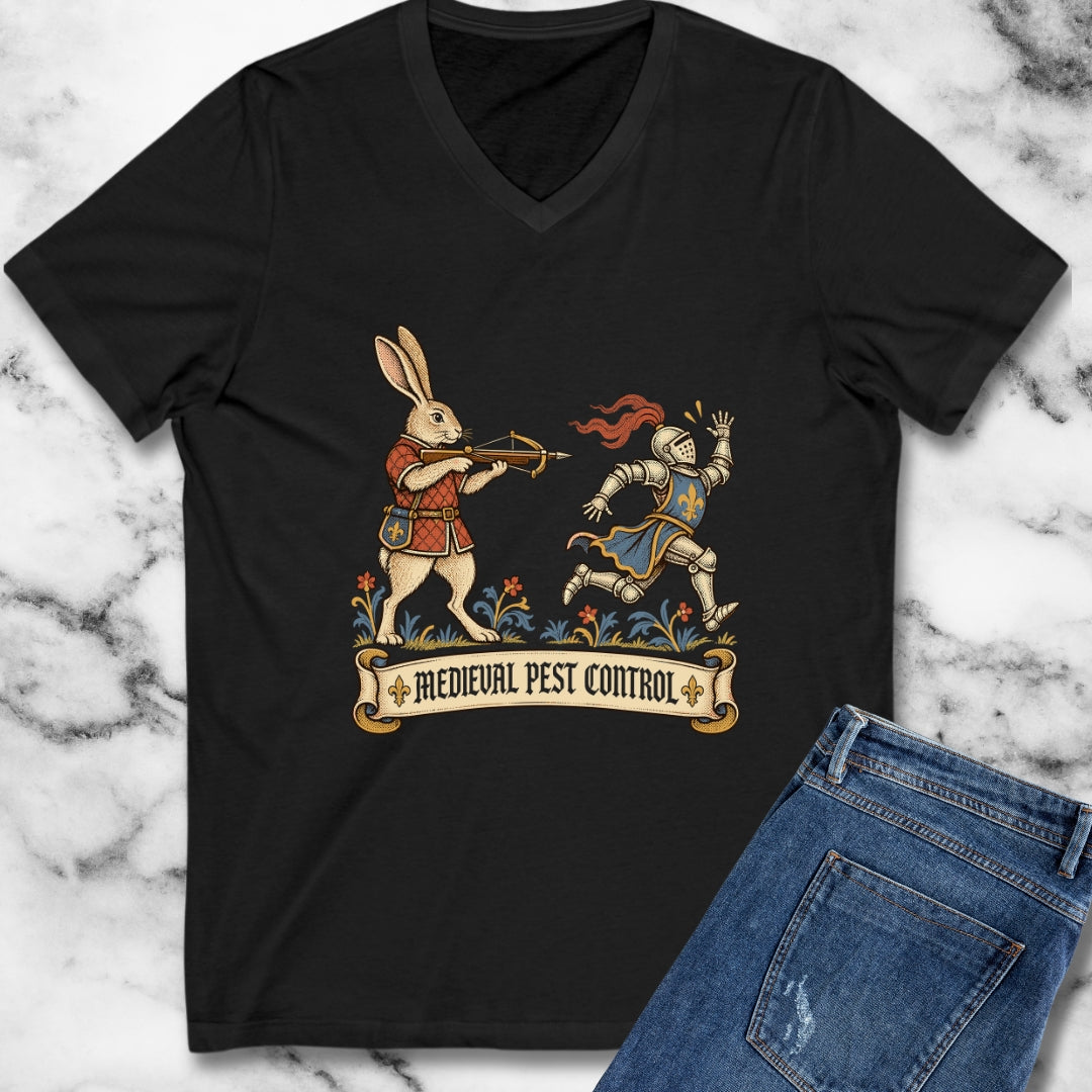Medieval Pest Control V-Neck