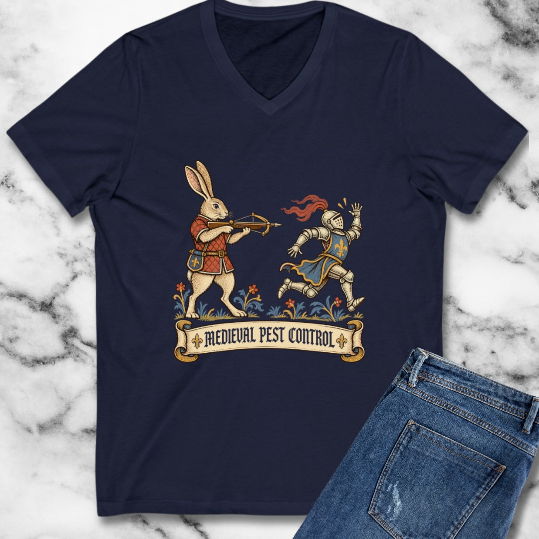 Medieval Pest Control V-Neck