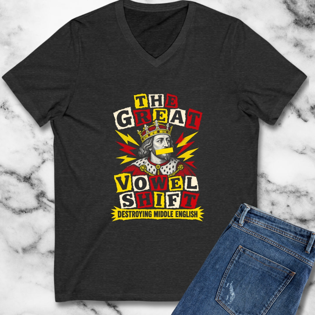 Great Vowel Shift Punk V-Neck