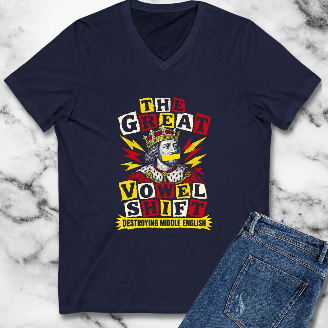 Great Vowel Shift Punk V-Neck