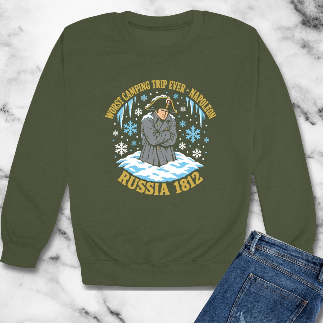 Napoleon Worst Camping Trip Ever Unisex Heavy Crewneck Sweatshirt