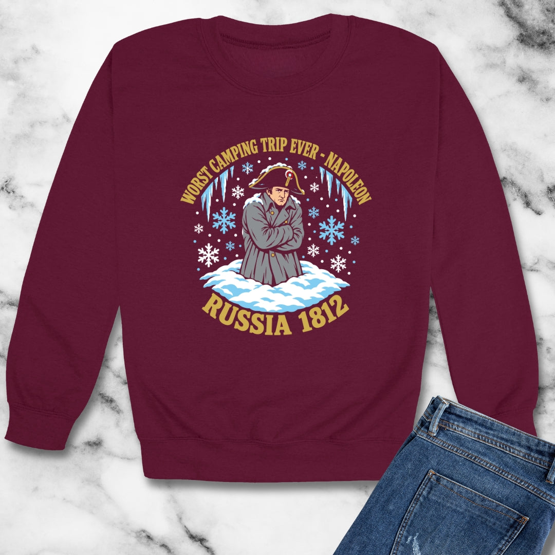 Napoleon Worst Camping Trip Ever Unisex Heavy Crewneck Sweatshirt