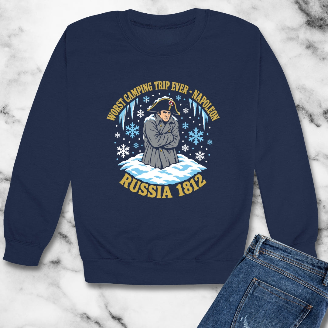 Napoleon Worst Camping Trip Ever Unisex Heavy Crewneck Sweatshirt