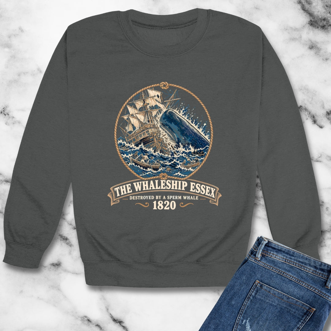 The Whaleship Essex 1820 Unisex Heavy Crewneck Sweatshirt