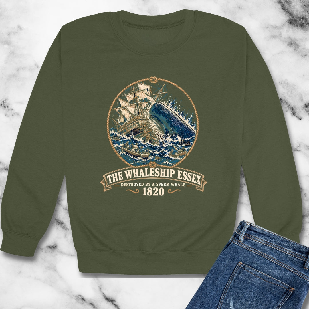The Whaleship Essex 1820 Unisex Heavy Crewneck Sweatshirt