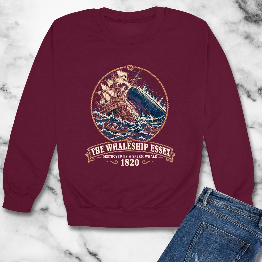 The Whaleship Essex 1820 Unisex Heavy Crewneck Sweatshirt