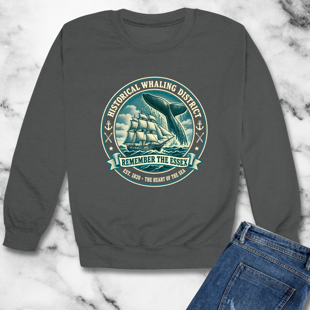 Remember the Essex Whaling District Unisex Heavy Crewneck Sweatshirt