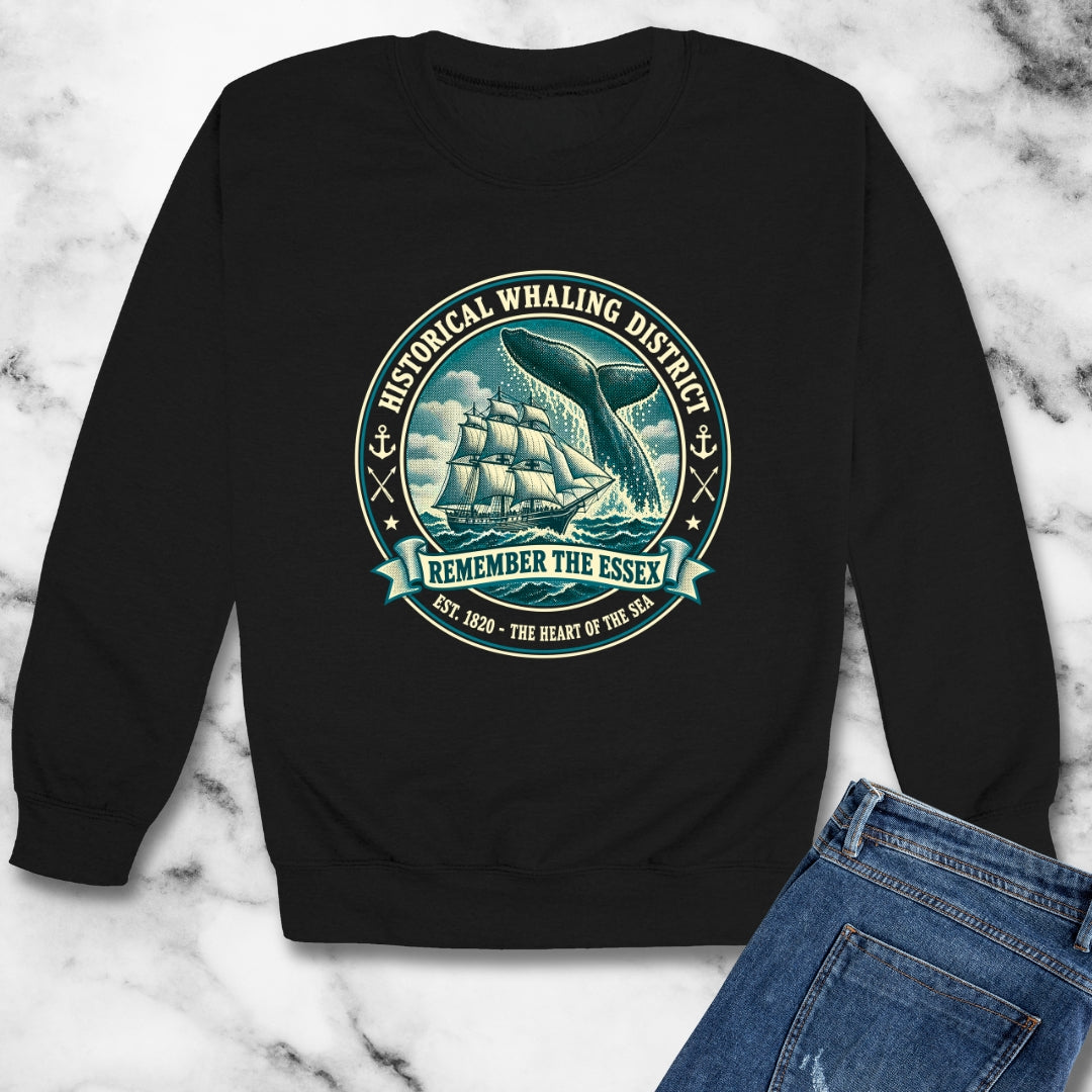 Remember the Essex Whaling District Unisex Heavy Crewneck Sweatshirt