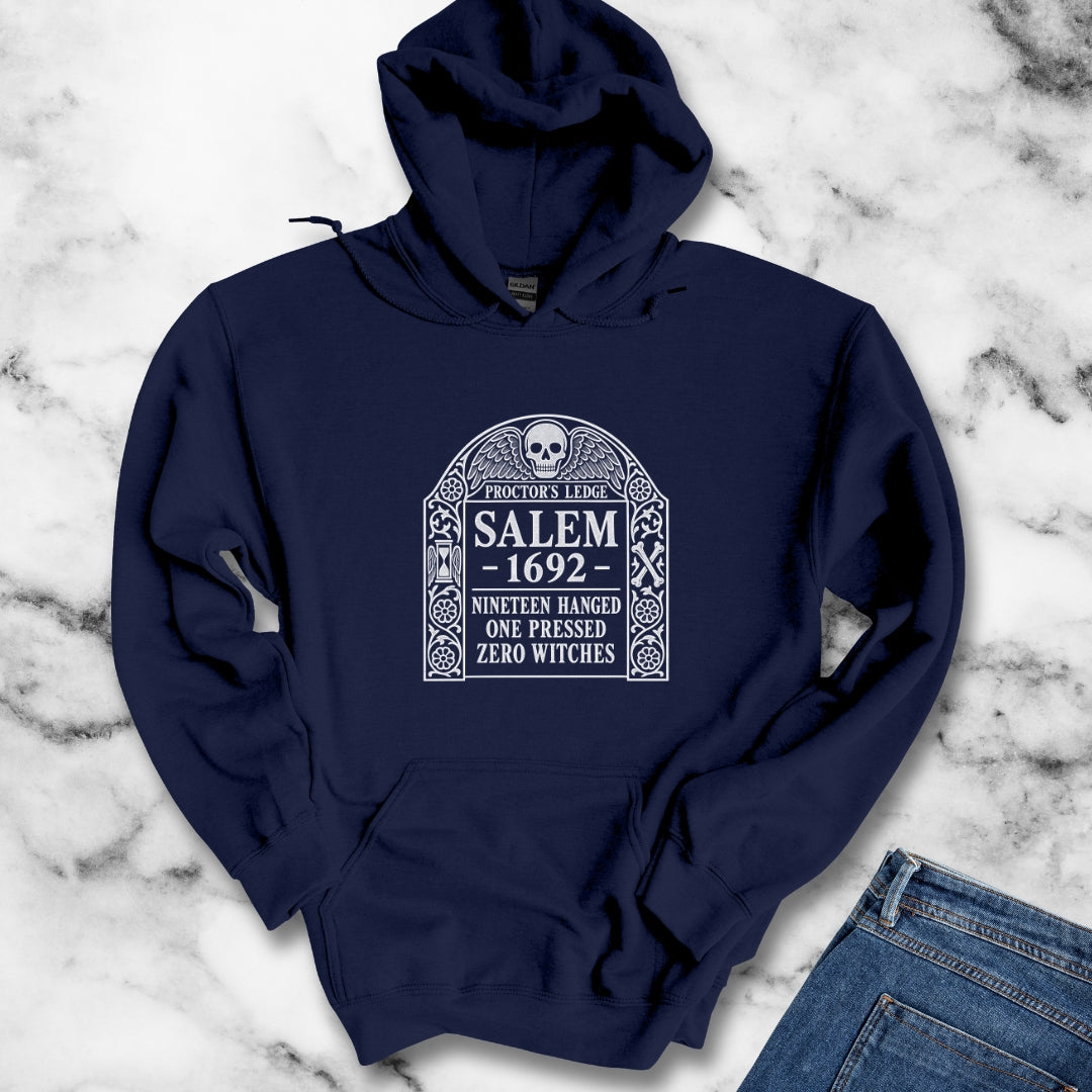 Proctor's Ledge Salem 1692 Zero Witches Hoodie