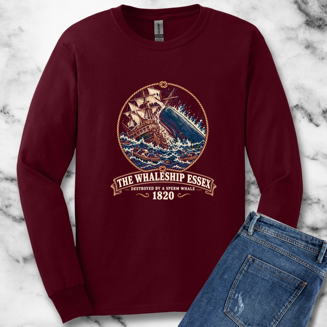 The Whaleship Essex 1820 Unisex Long Sleeve Tee