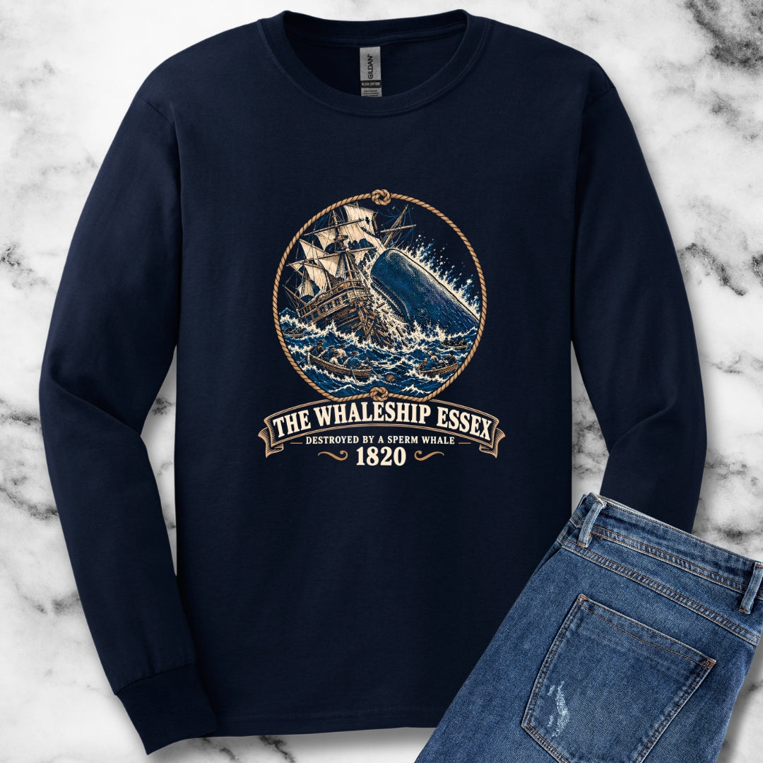 The Whaleship Essex 1820 Unisex Long Sleeve Tee