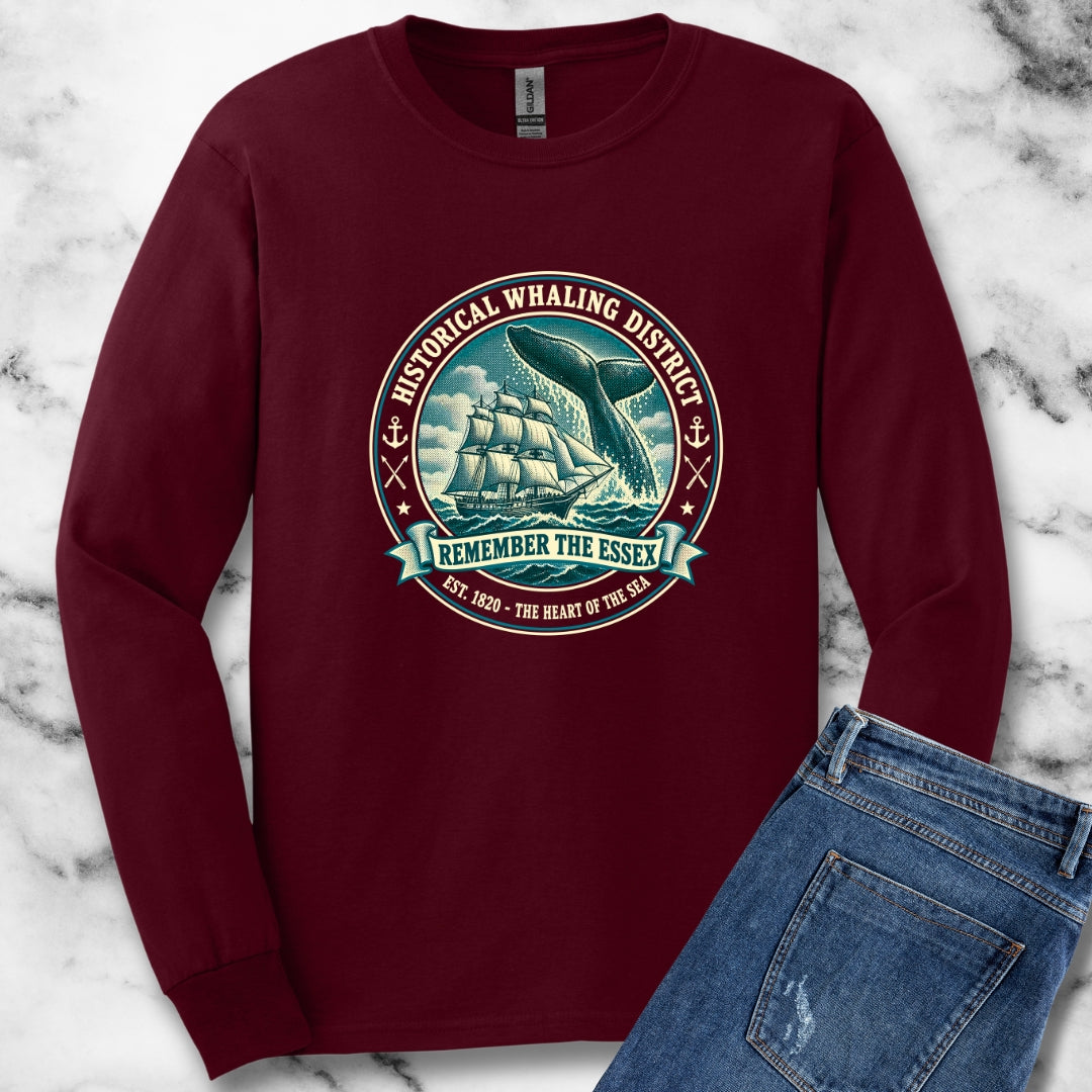 Remember the Essex Whaling District Unisex Long Sleeve Tee