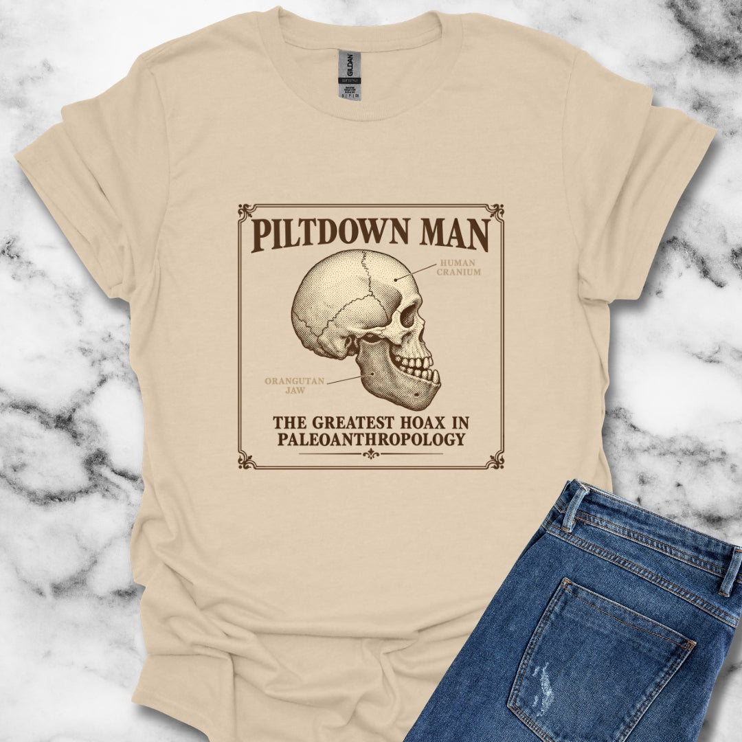 Piltdown Man Scientific Illustration T-Shirt