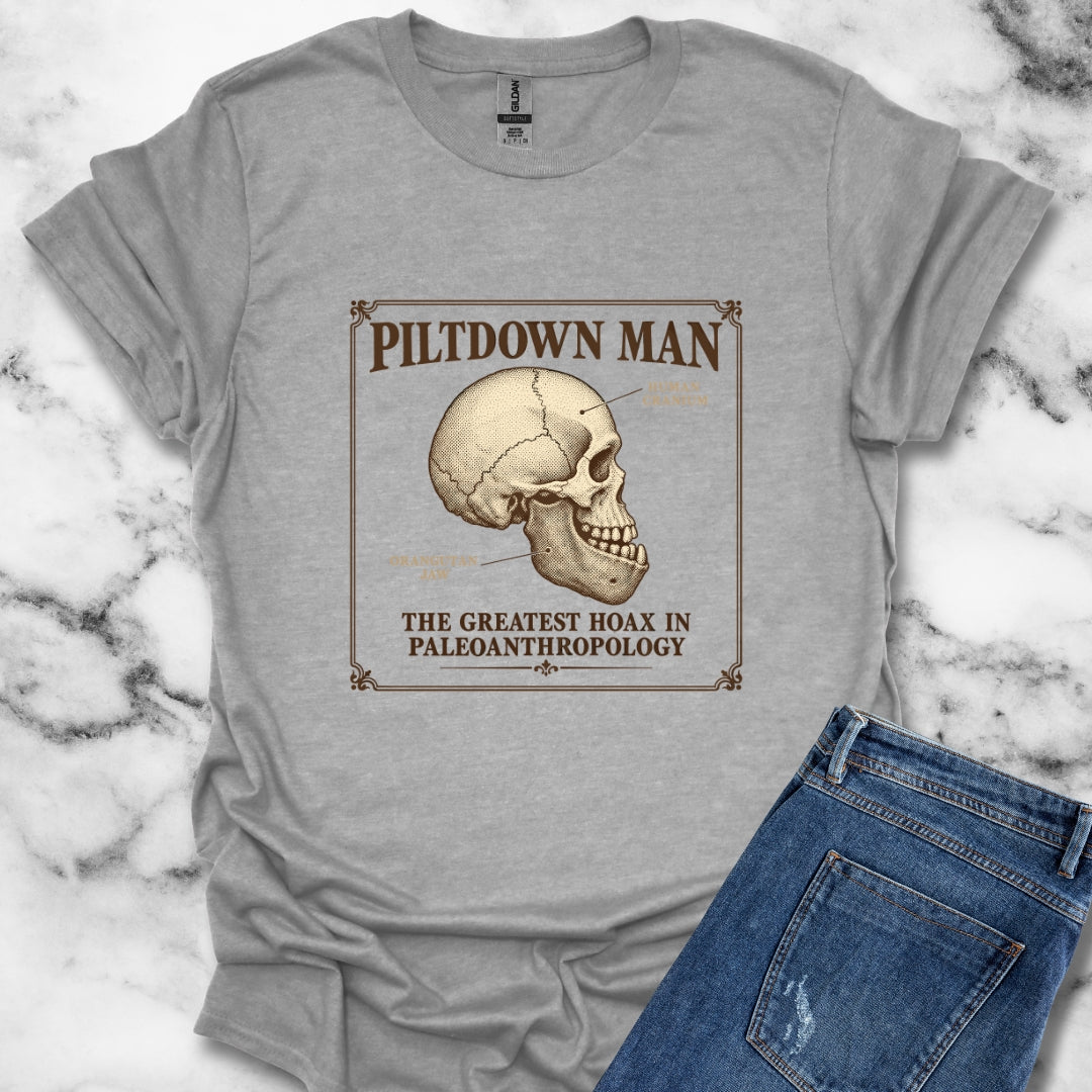 Piltdown Man Scientific Illustration T-Shirt