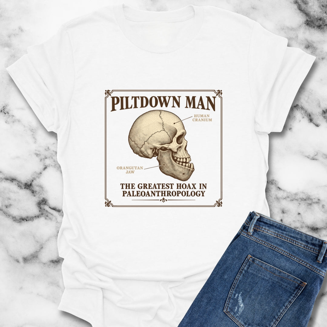 Piltdown Man Scientific Illustration T-Shirt