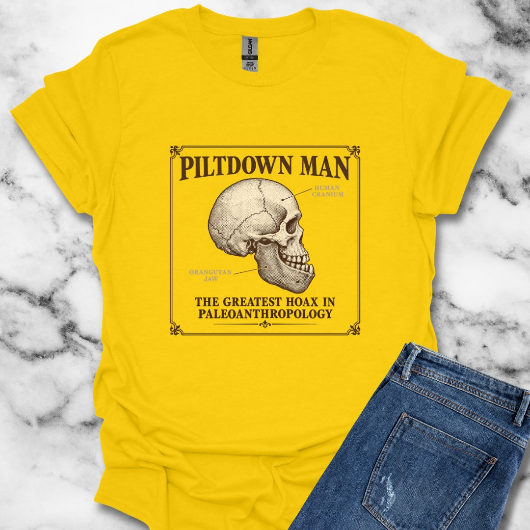 Piltdown Man Scientific Illustration T-Shirt