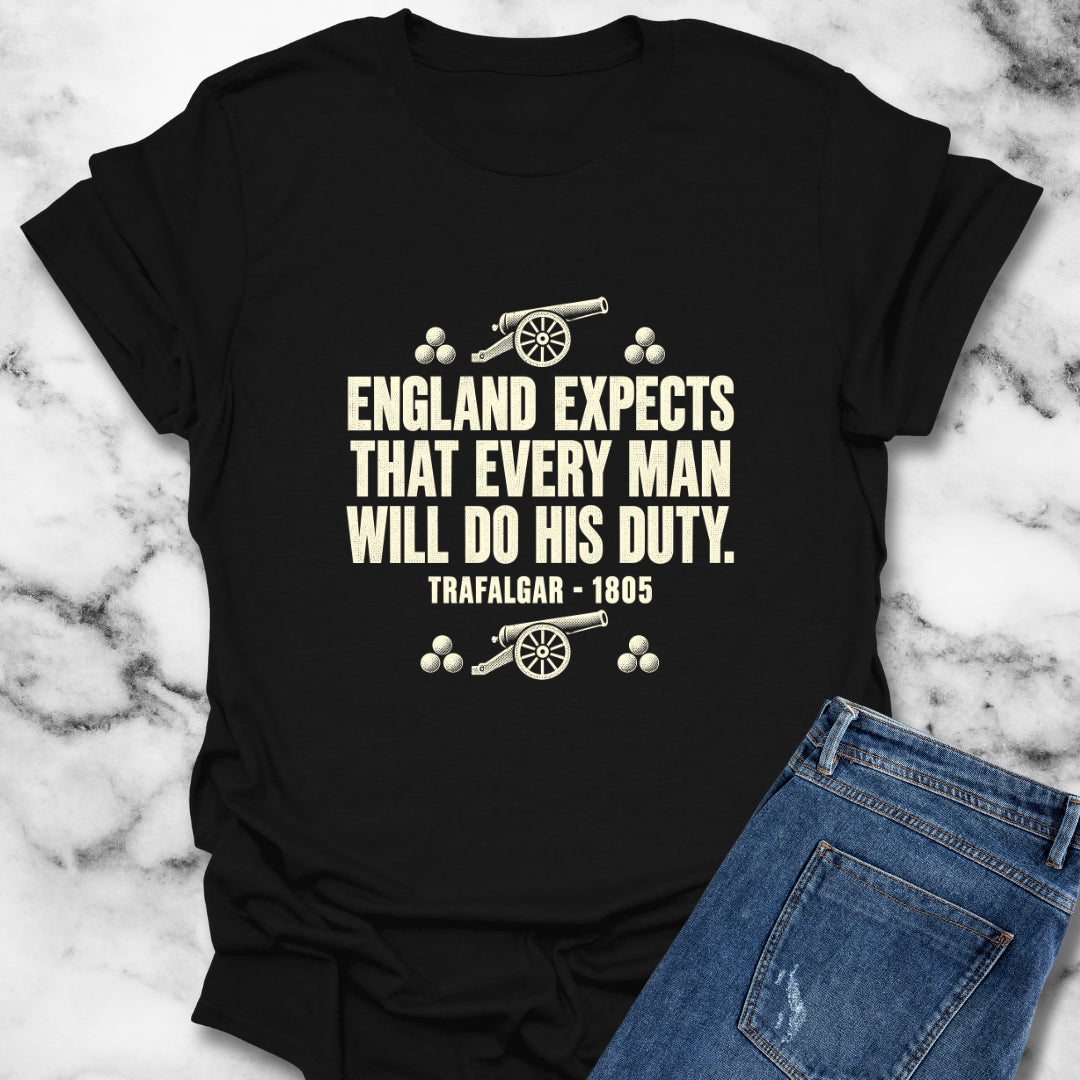 England Expects Trafalgar 1805 T-Shirt