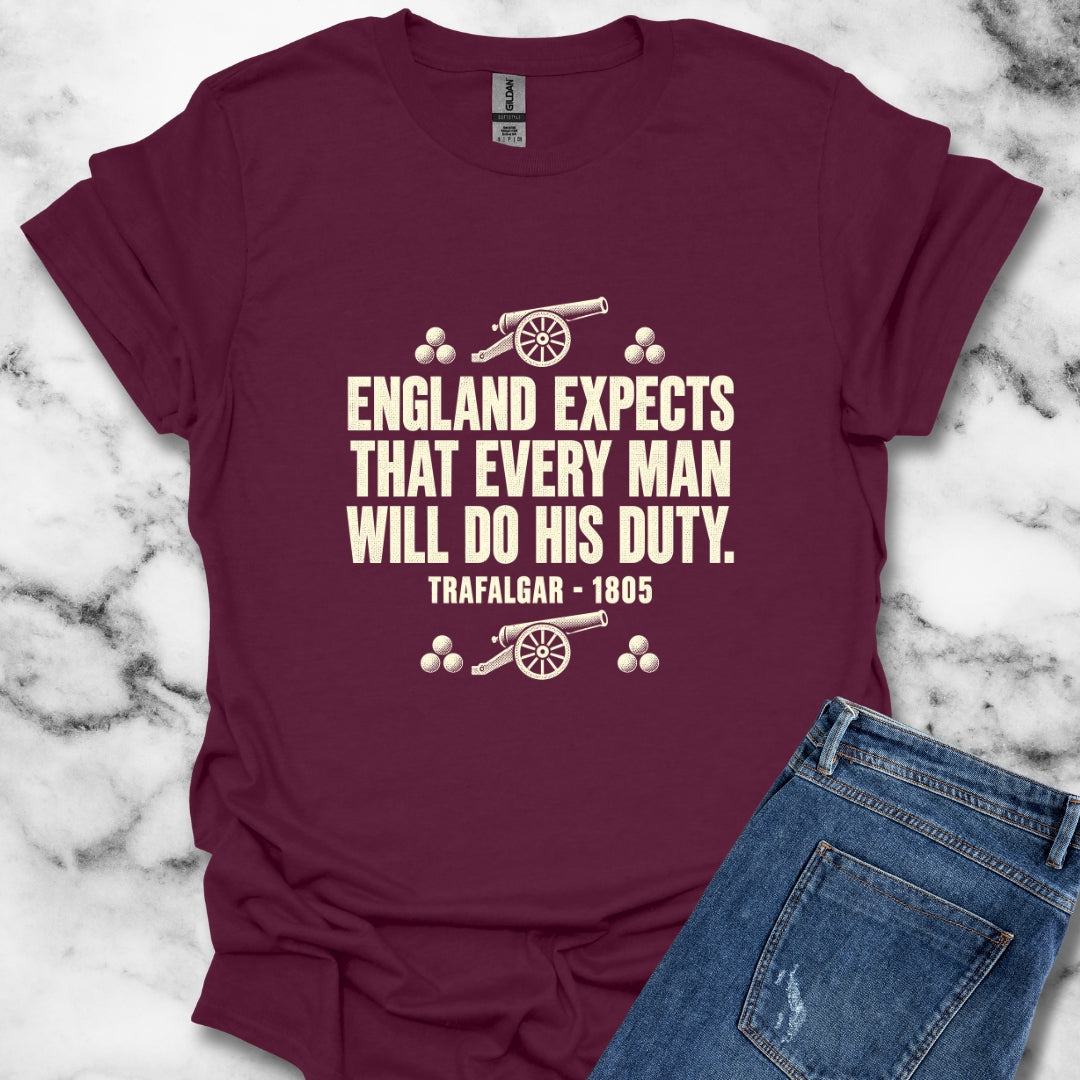 England Expects Trafalgar 1805 T-Shirt