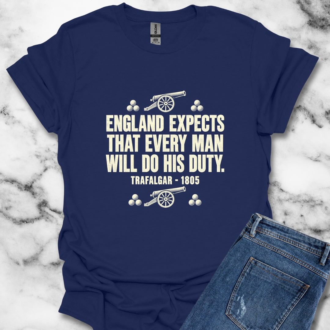 England Expects Trafalgar 1805 T-Shirt