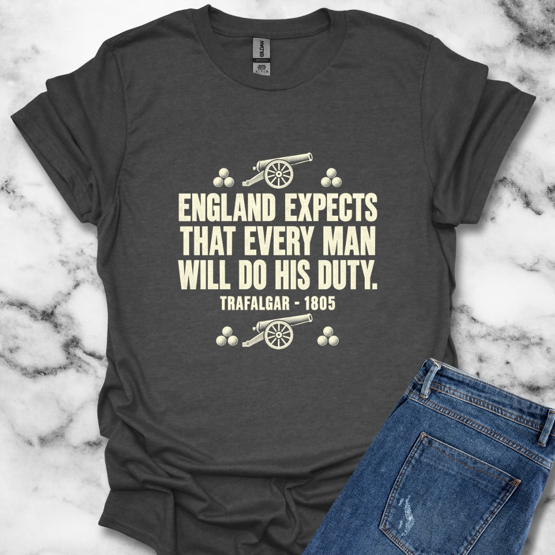 England Expects Trafalgar 1805 T-Shirt