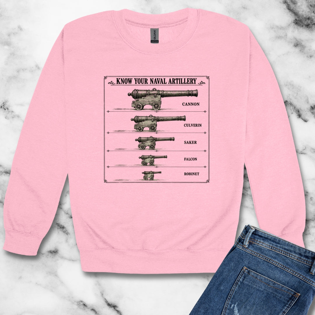 Know Your Naval Artillery Unisex Heavy Crewneck Sweatshirt