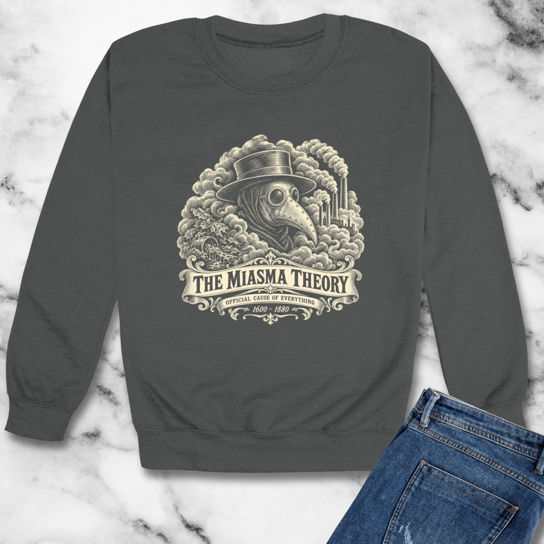 Miasma Theory Plague Doctor Unisex Heavy Crewneck Sweatshirt