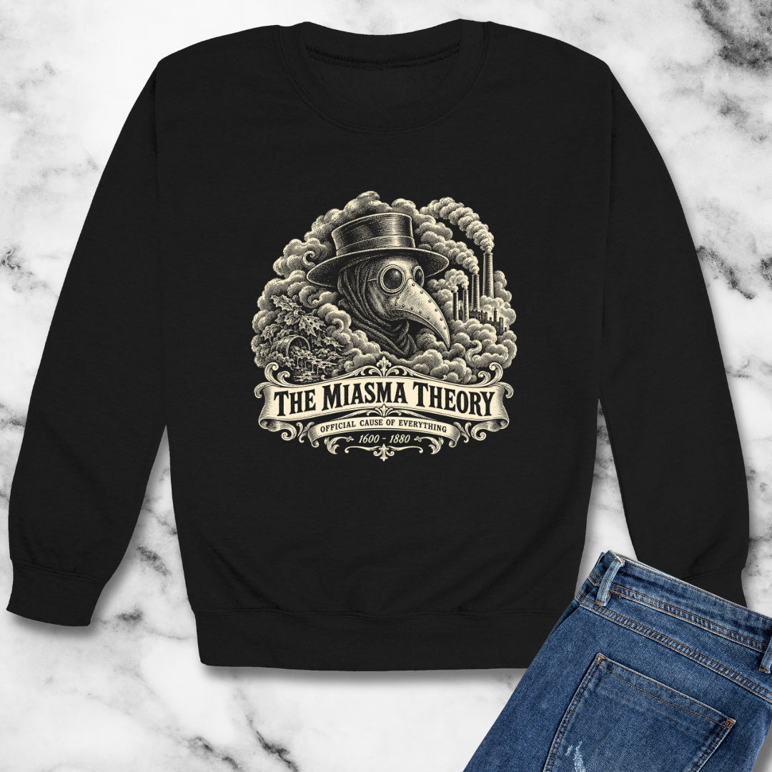 Miasma Theory Plague Doctor Unisex Heavy Crewneck Sweatshirt