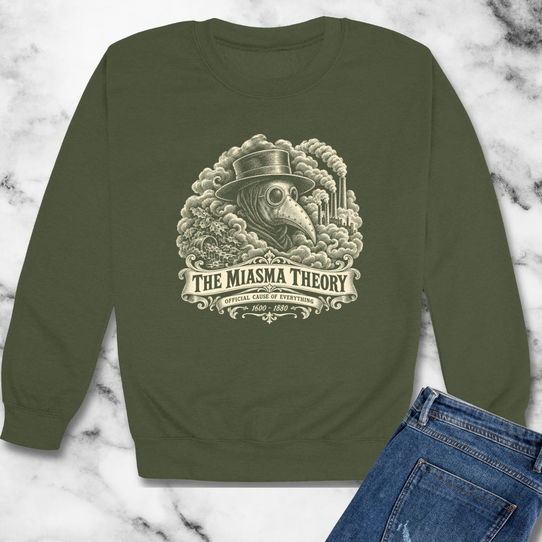 Miasma Theory Plague Doctor Unisex Heavy Crewneck Sweatshirt