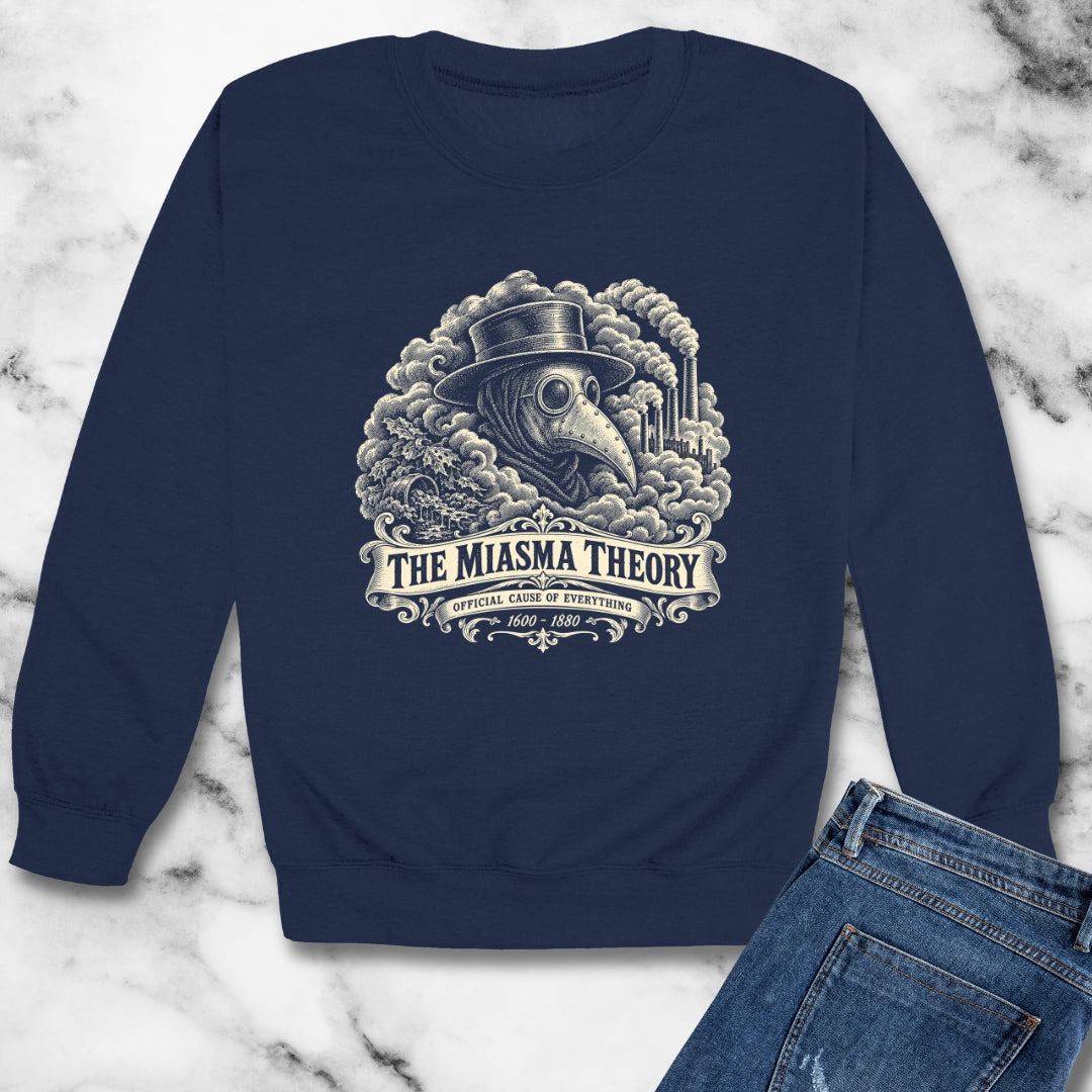 Miasma Theory Plague Doctor Unisex Heavy Crewneck Sweatshirt