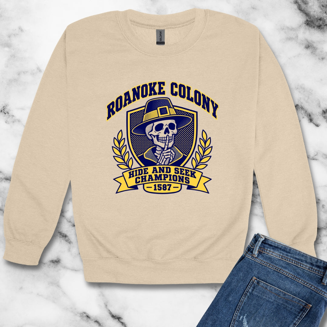 Roanoke Hide and Seek Champions Unisex Heavy Crewneck Sweatshirt