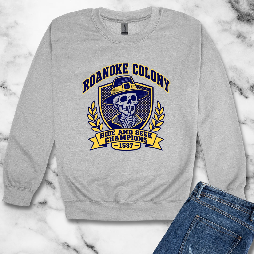 Roanoke Hide and Seek Champions Unisex Heavy Crewneck Sweatshirt