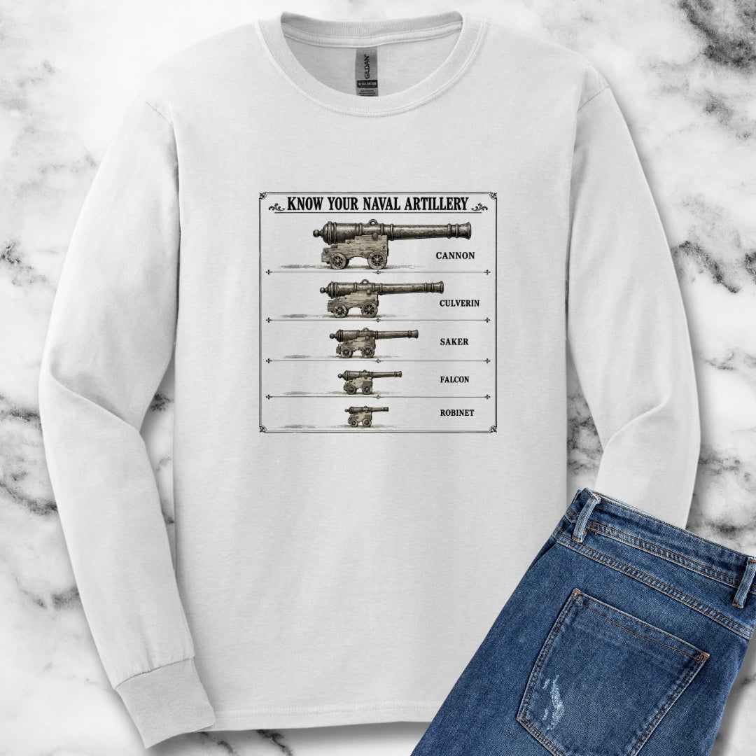 Know Your Naval Artillery Unisex Long Sleeve Tee