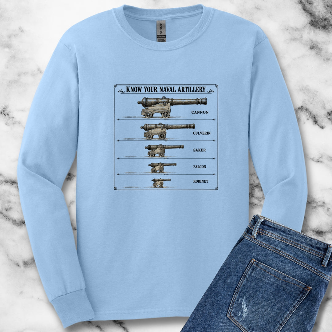 Know Your Naval Artillery Unisex Long Sleeve Tee