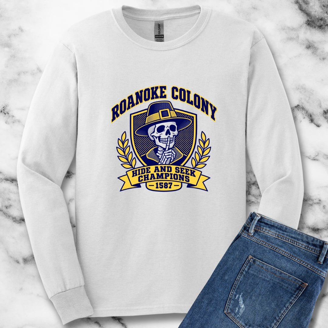 Roanoke Hide and Seek Champions Unisex Long Sleeve Tee