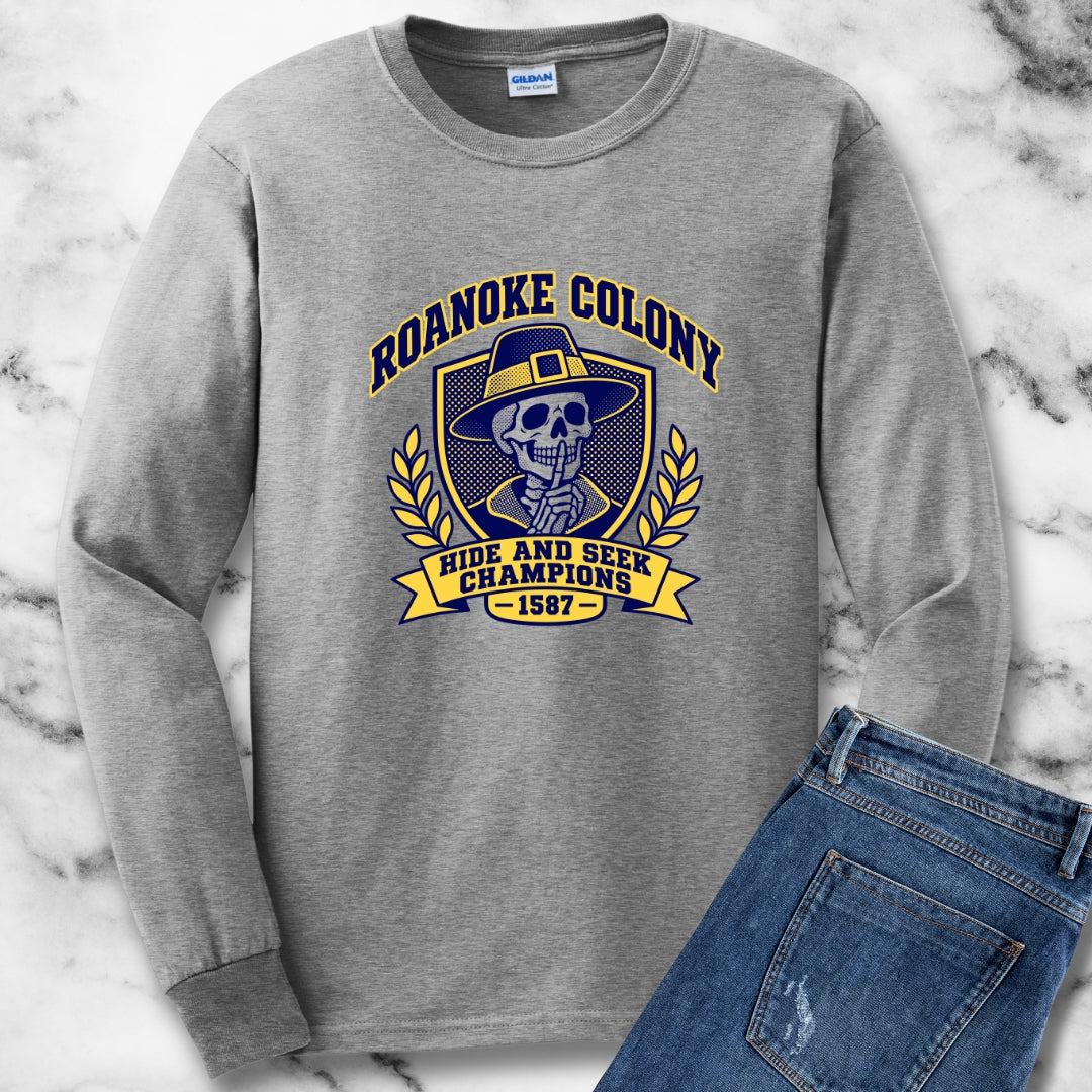 Roanoke Hide and Seek Champions Unisex Long Sleeve Tee