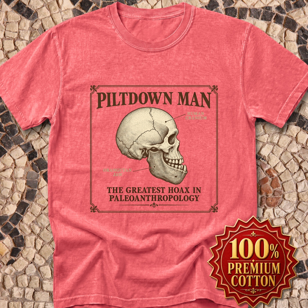 Piltdown Man Scientific Illustration Premium Tee