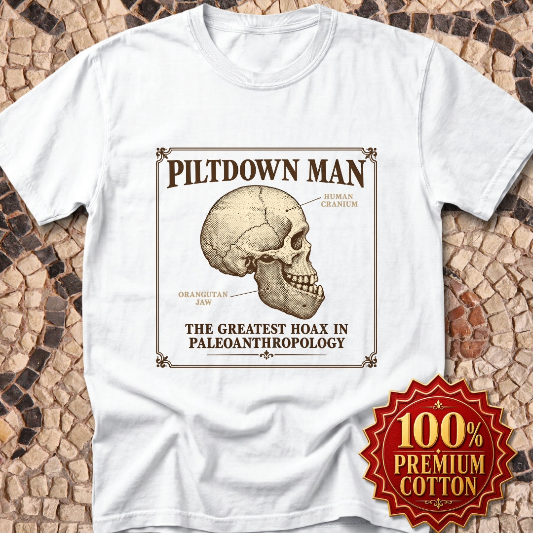 Piltdown Man Scientific Illustration Premium Tee