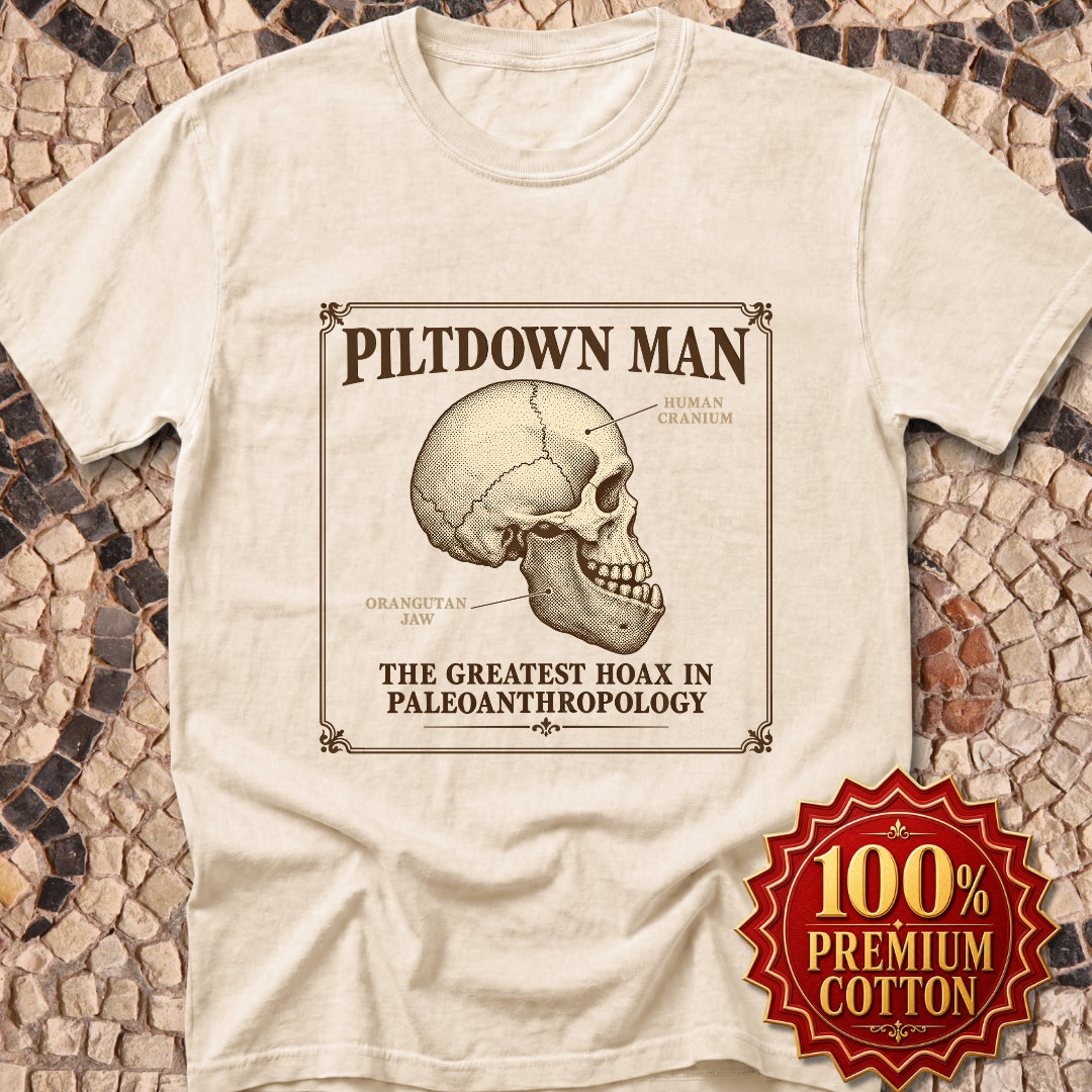 Piltdown Man Scientific Illustration Premium Tee
