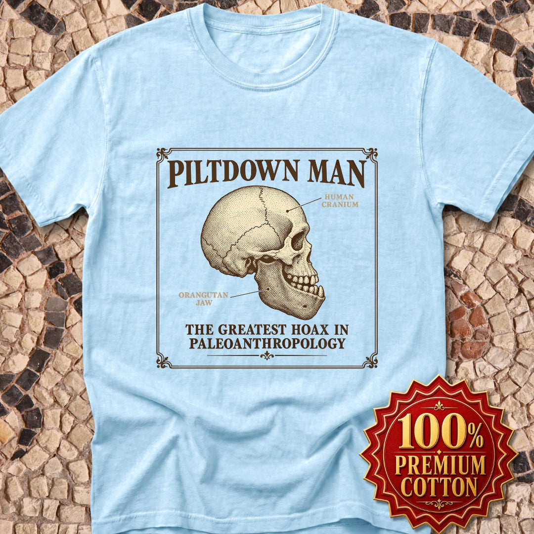Piltdown Man Scientific Illustration Premium Tee