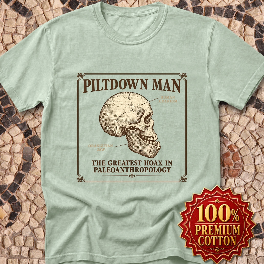 Piltdown Man Scientific Illustration Premium Tee