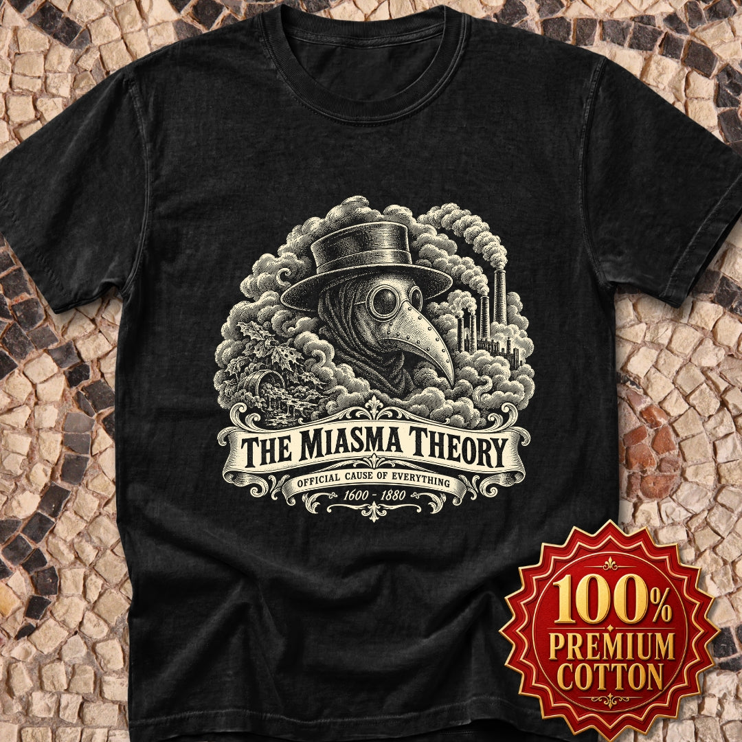 Miasma Theory Plague Doctor Premium Tee