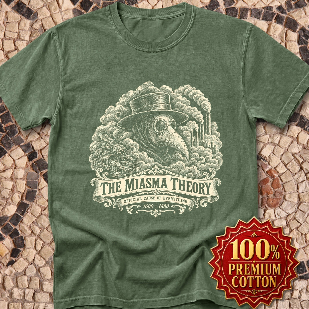 Miasma Theory Plague Doctor Premium Tee