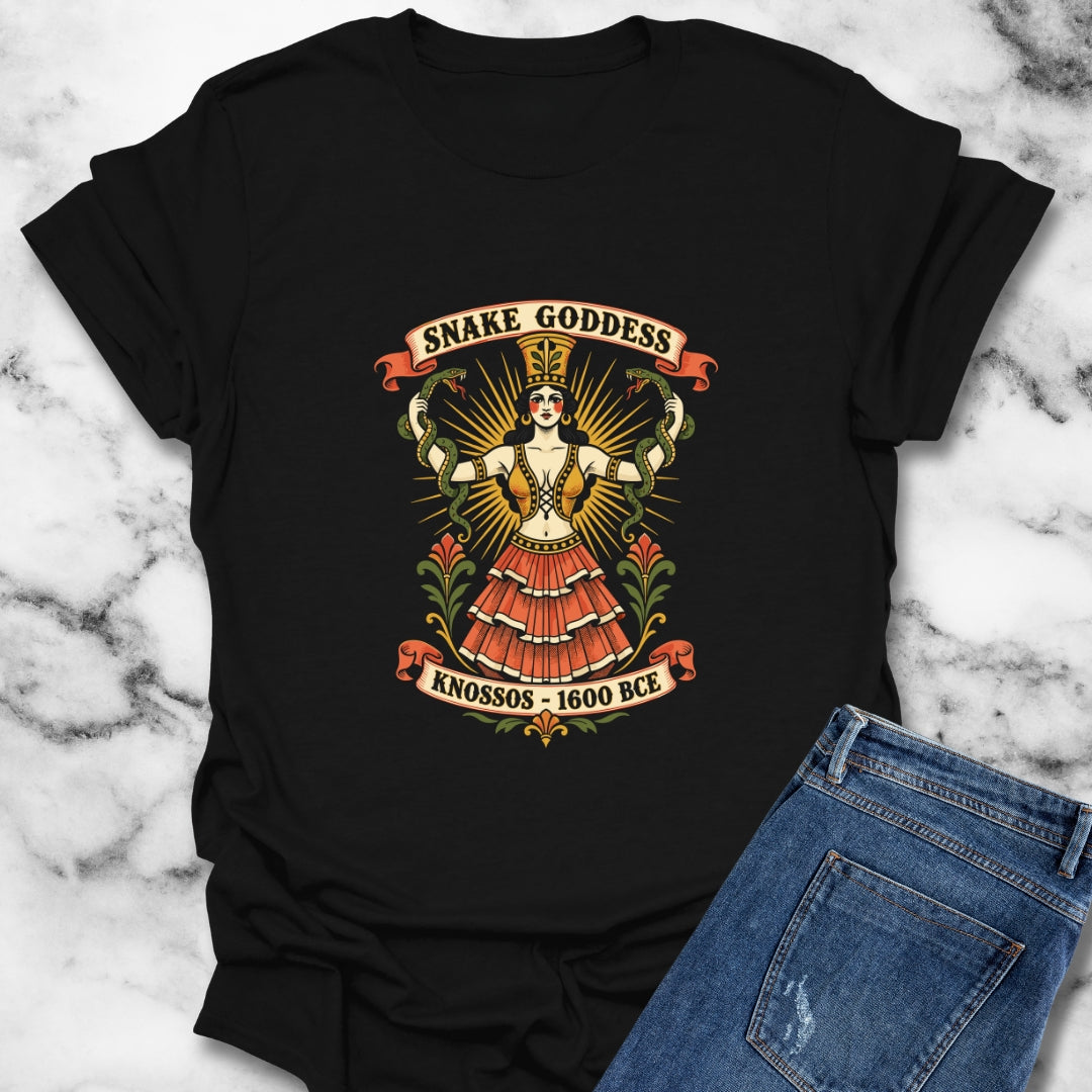 Snake Goddess Knossos T-Shirt