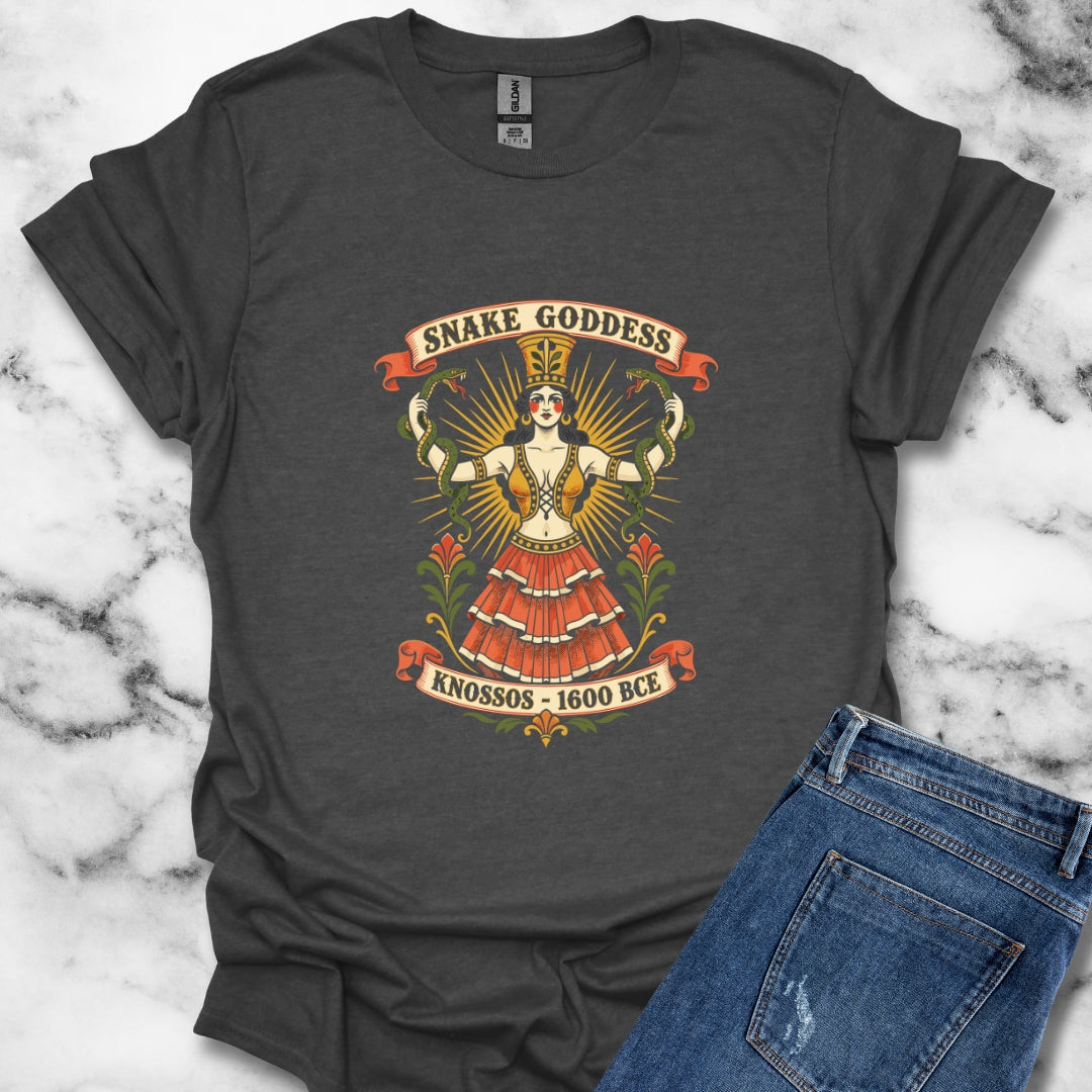 Snake Goddess Knossos T-Shirt