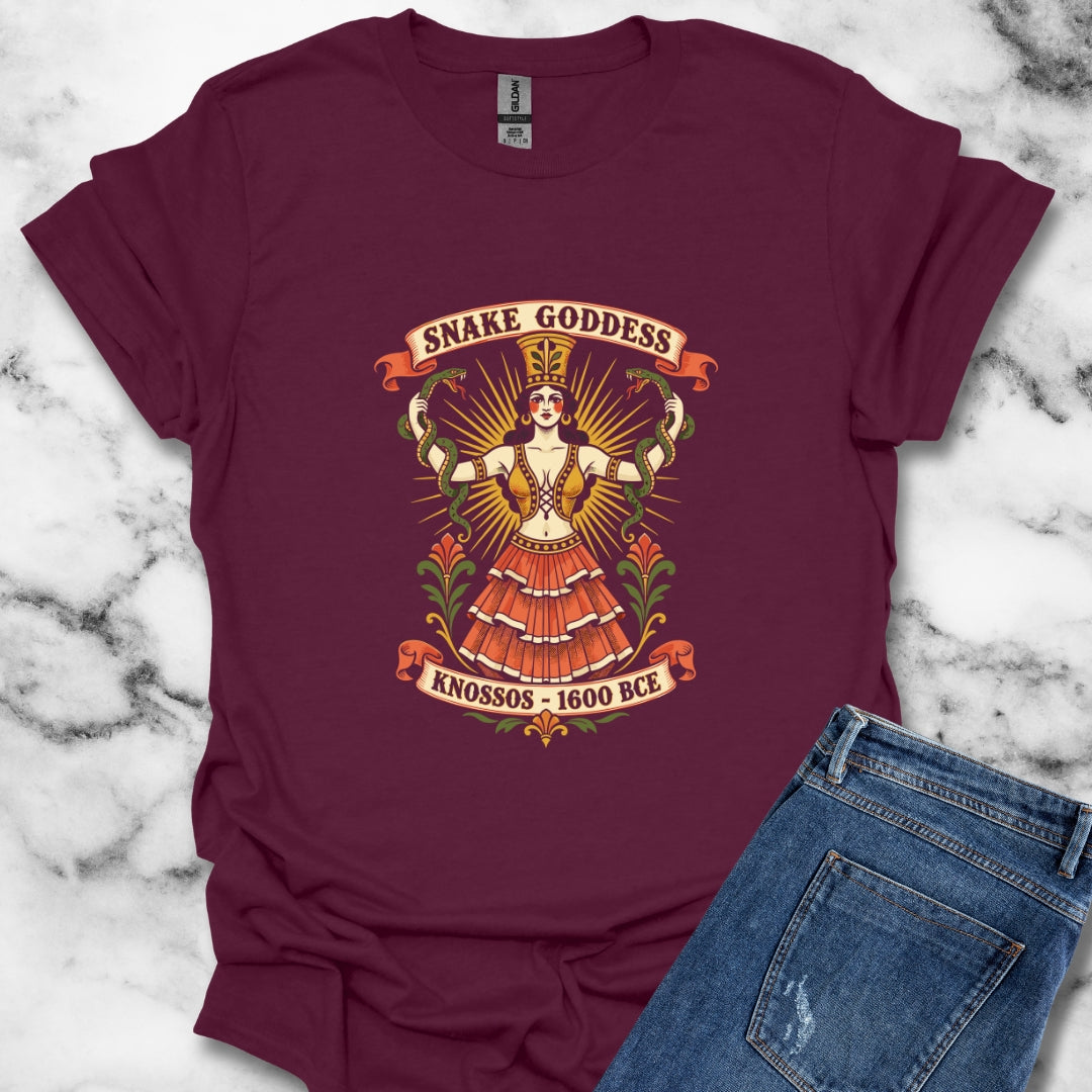 Snake Goddess Knossos T-Shirt