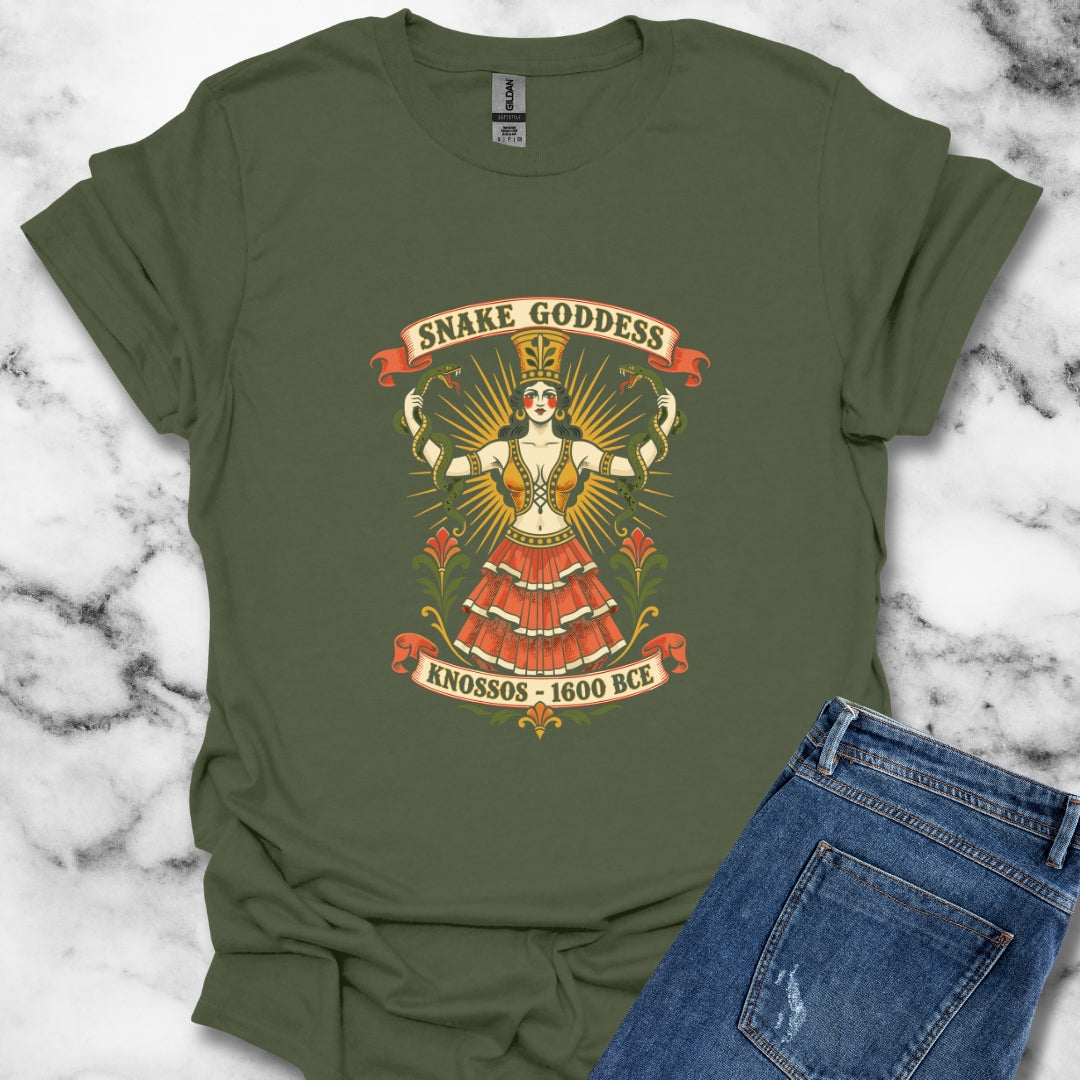 Snake Goddess Knossos T-Shirt